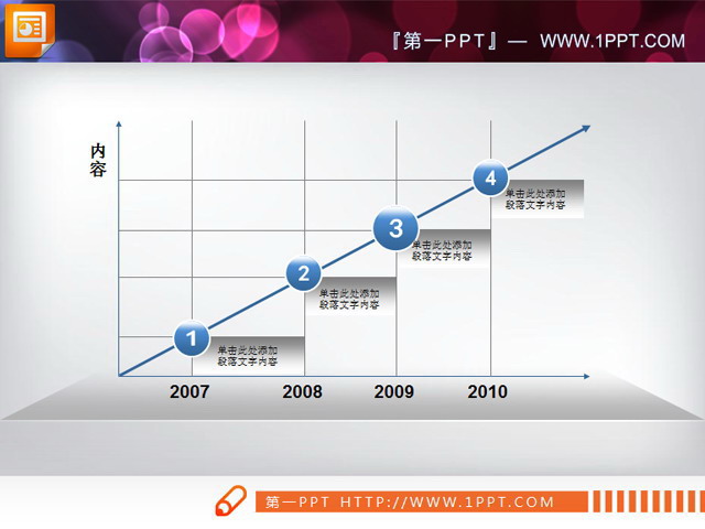 发展历程图表素材