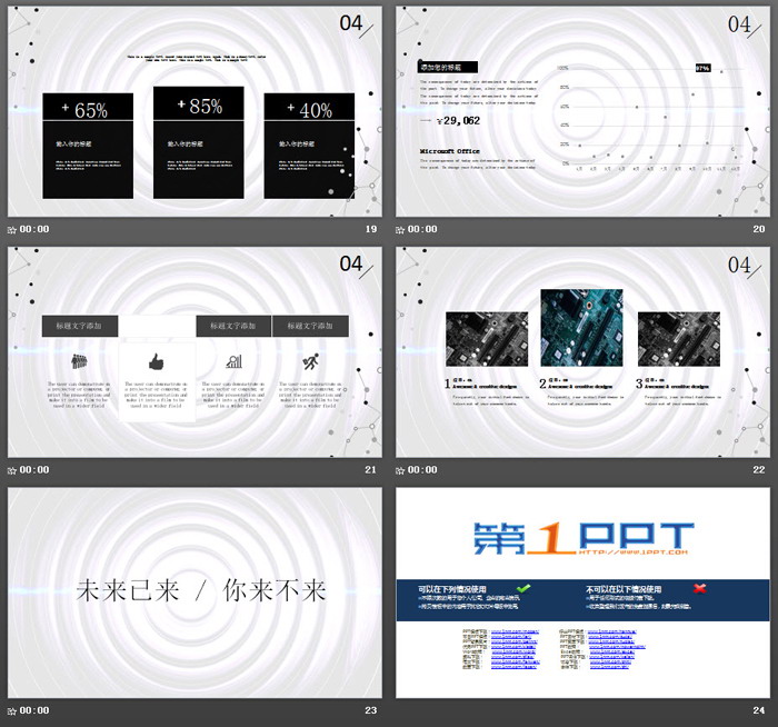 《未来已来，你来不来》科技PPT模板