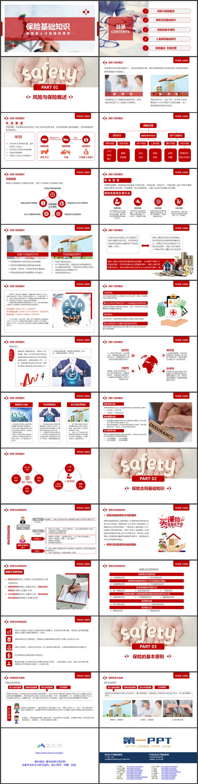 保险基础知识保险新人计划培训PPT模板